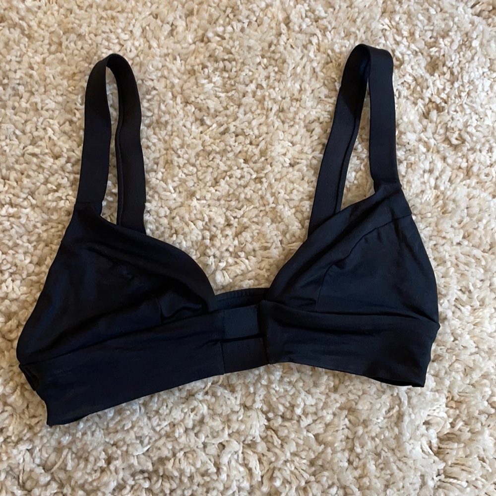 Vitamin A Black small bathing suit top